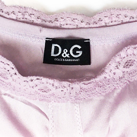 D&G Puff Sleeve Lavender Silk Top - Picture 10 of 10